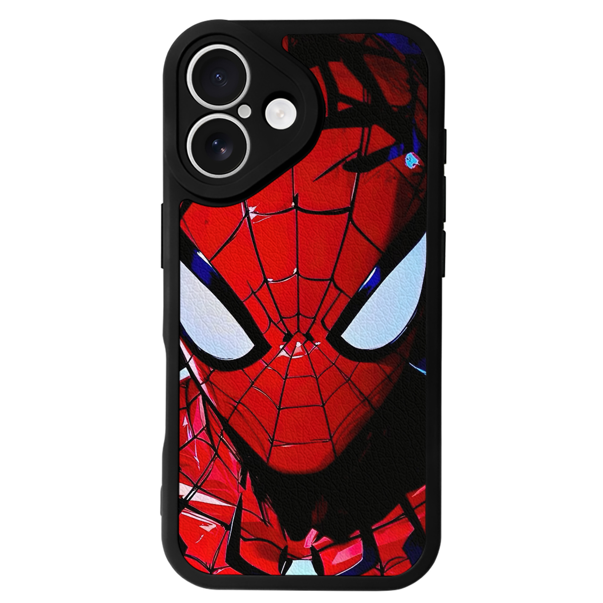 Spider Man スパイダーマン 【iPhone 16シリーズ対応】シリコンスマホケース（レザー調） 材質：シリコン